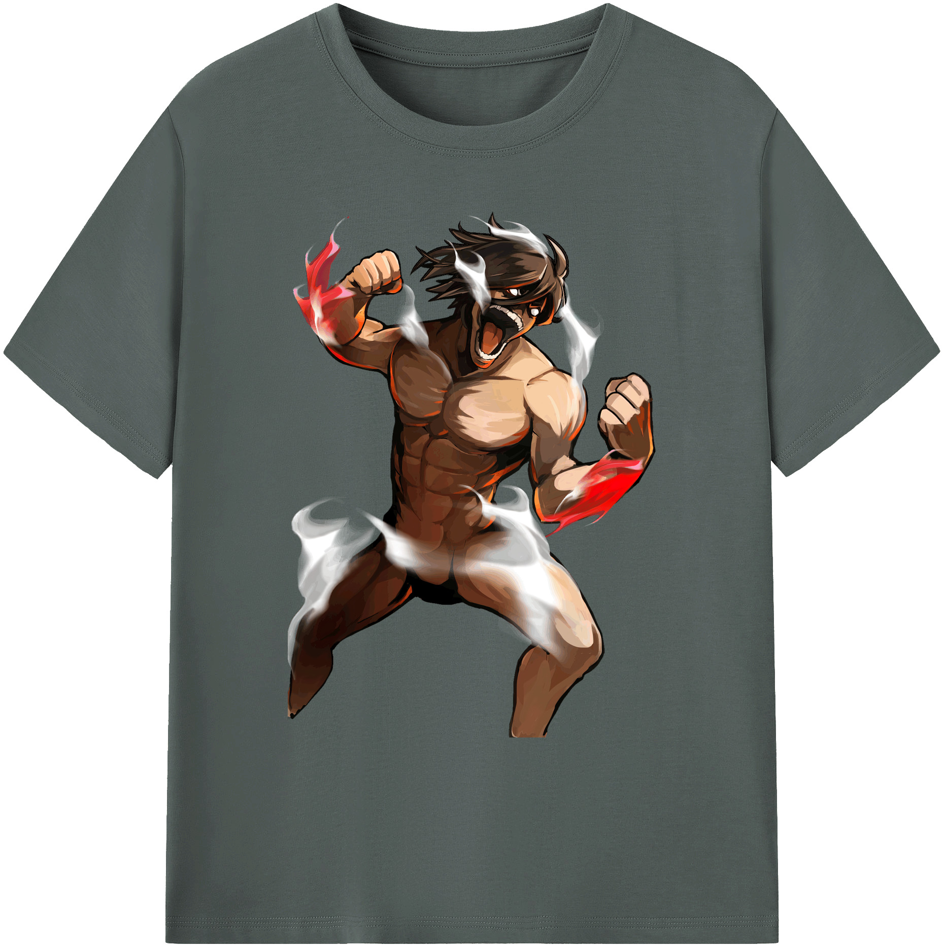 （画像用） 進撃の巨人 Attack on Titan 綿100％ メンズ半袖Tシャツ｜肌触りやわらか＆通気性